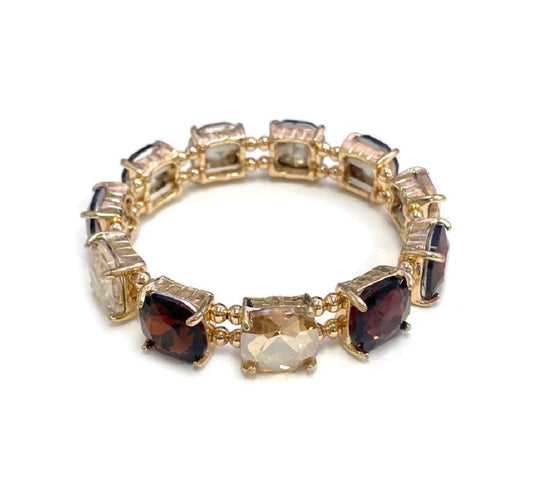 Multi Stone stretch bracelet