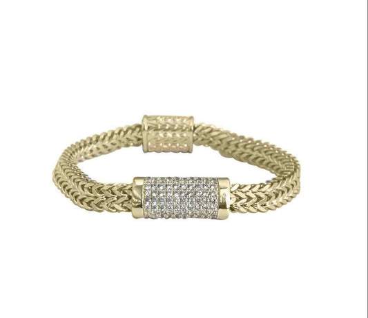 SA CZ magnet lock bracelet