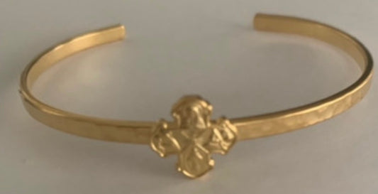 ✨ Faithful Reflections 4-Way Cross Cuff Bracelet