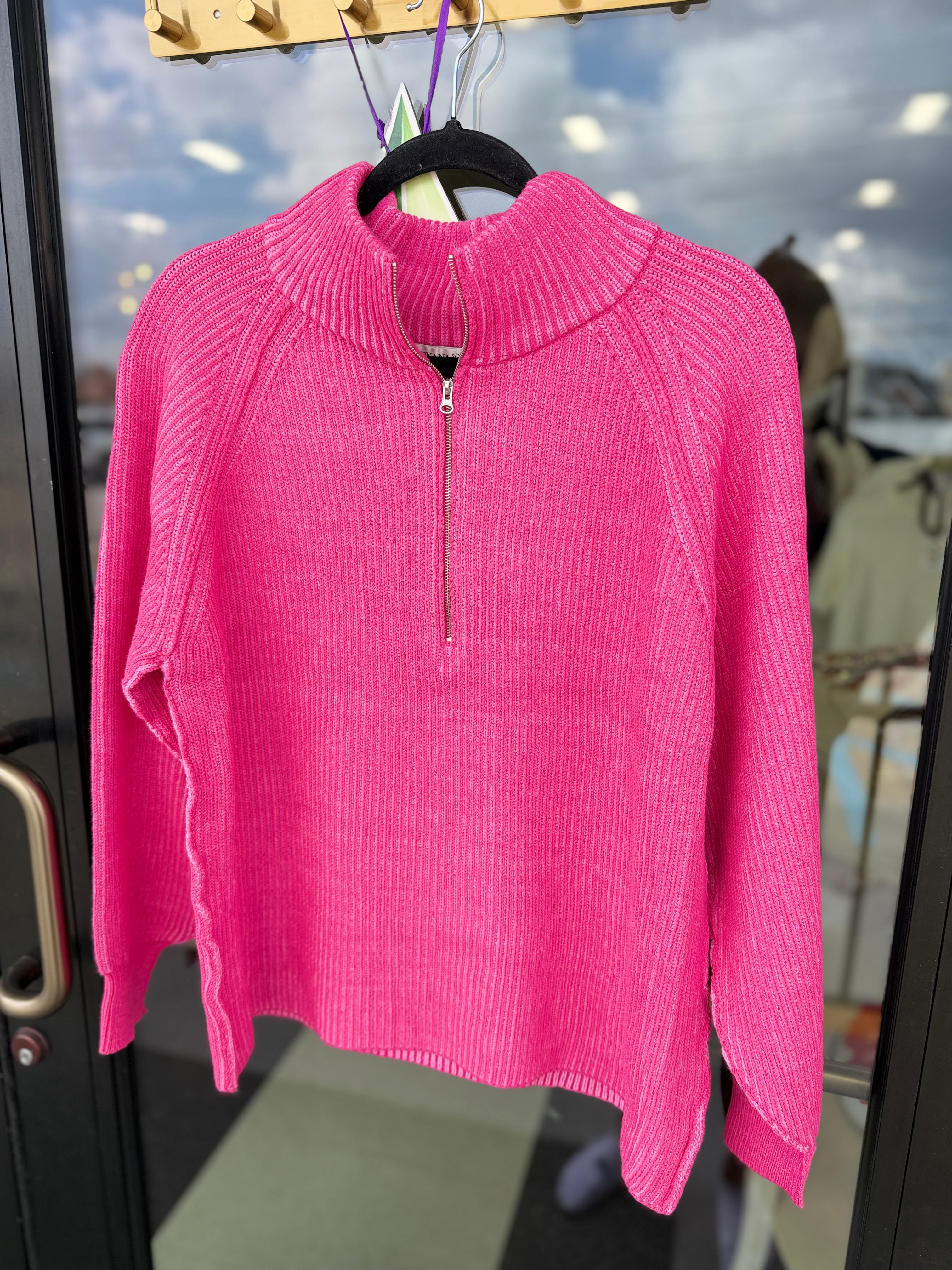 The Breezy Half-Zip Sweater