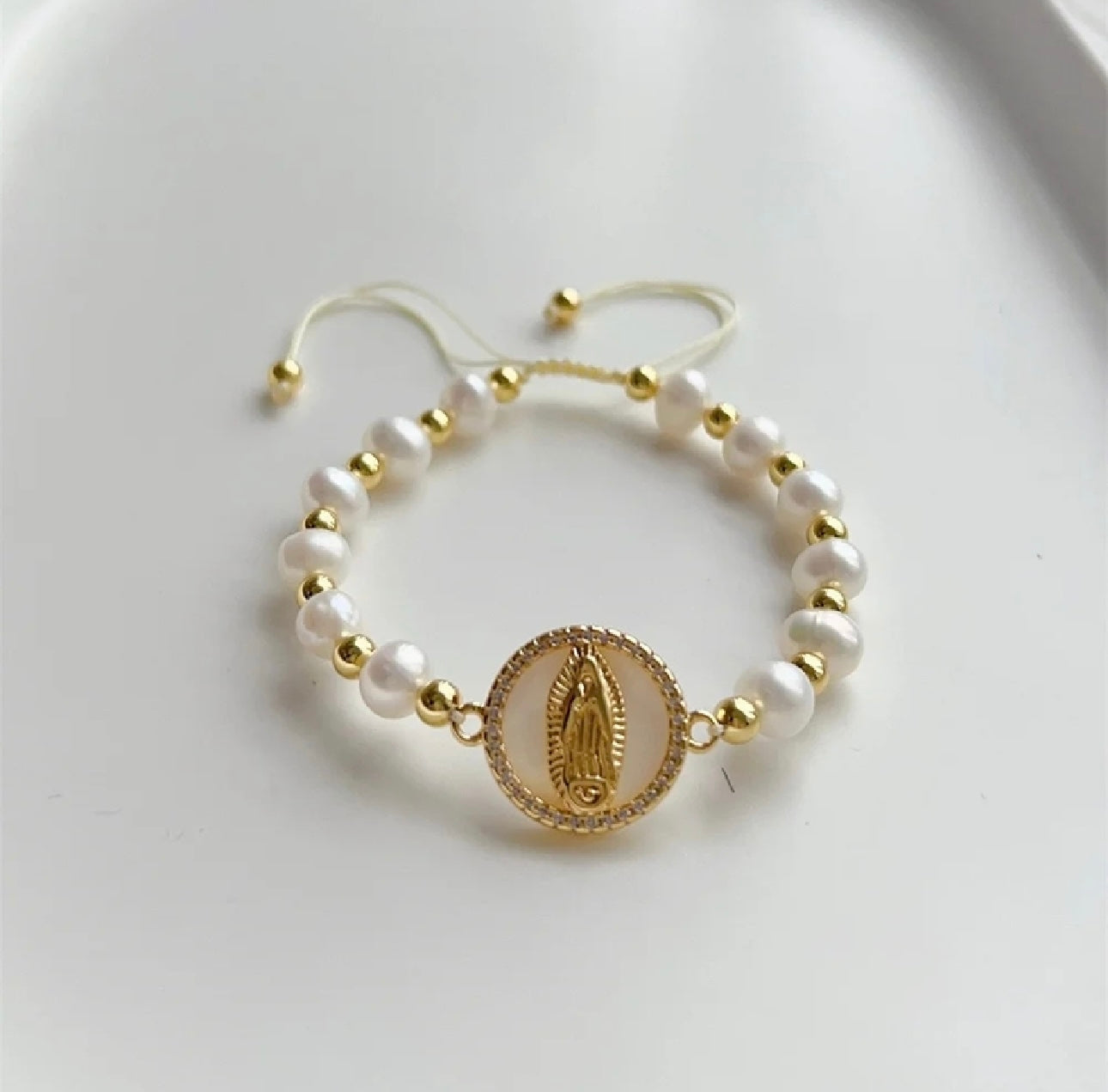 Blessed Mother adjustable bracelet