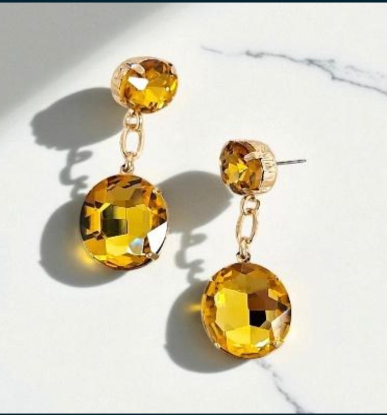 ✨ Celeste Drop Crystal Earrings