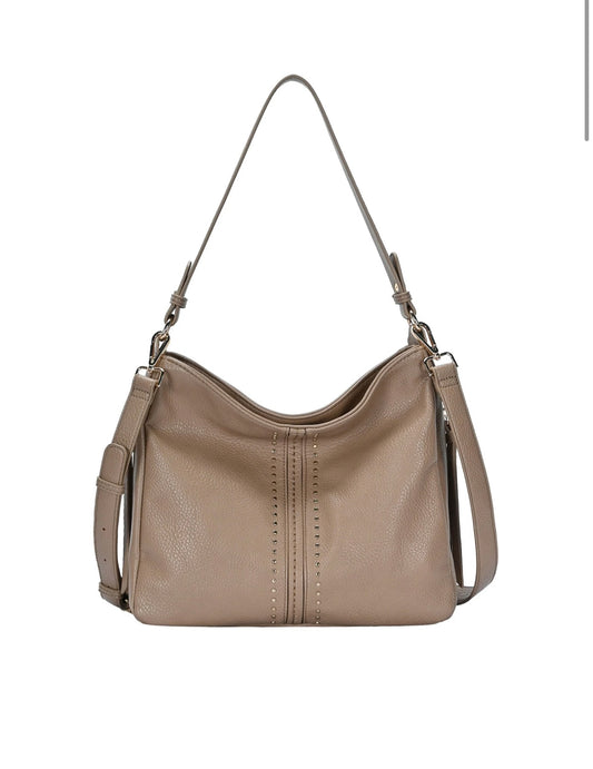 Mina Stud Accent Hobo bag*