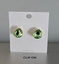 Luxe Teardrop Crystal Stud Earrings-Clip on
