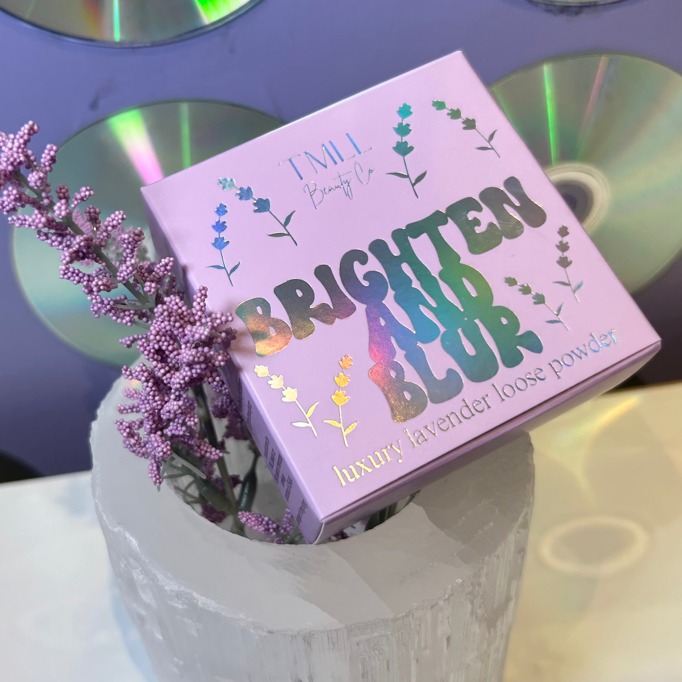 TMLL Brighten & Blur Lavender Setting Powder!