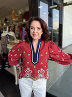 Celestia Floral Puff Sleeve Top!