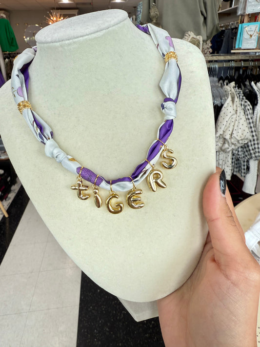 Tiger Scarf necklace