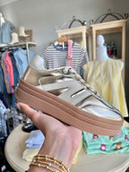 CC Gold Platform Sneakers