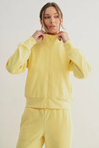 Willow Luxe Sand Wash Zip Jacket