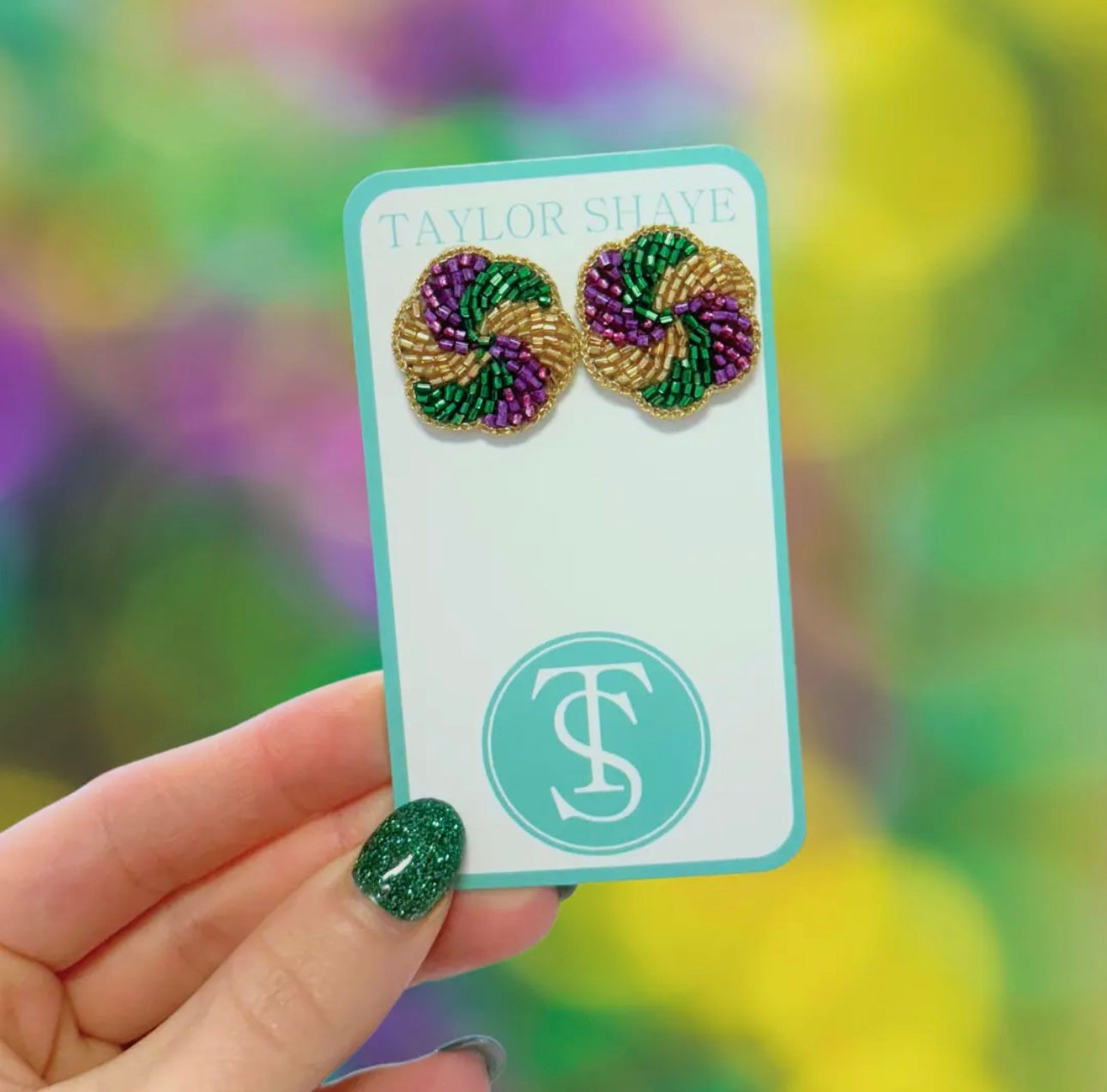 Taylor Shaye King Cake studs