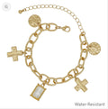 Radiant Faith Oval Charm Bracelet!