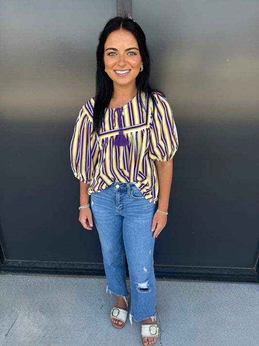 MS Penny Pin Stripe Top