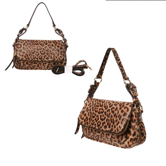 🐆 Milan Mini Expandable Leopard Crossbody