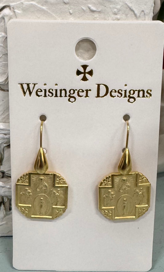 Aurora 4-Way Cross Earrings ✨