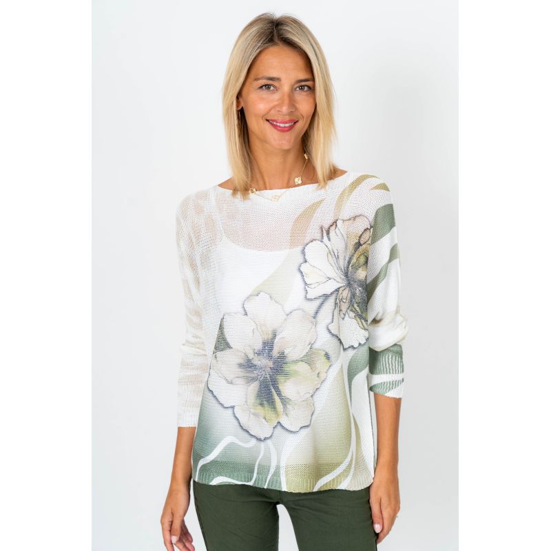 Italian one size Magnolia top