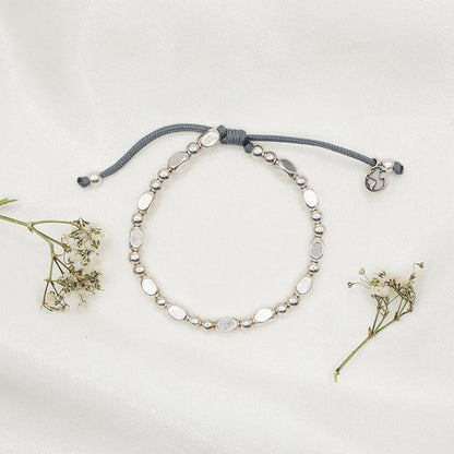 MSMH Kind Morse Code Bracelet - Silver