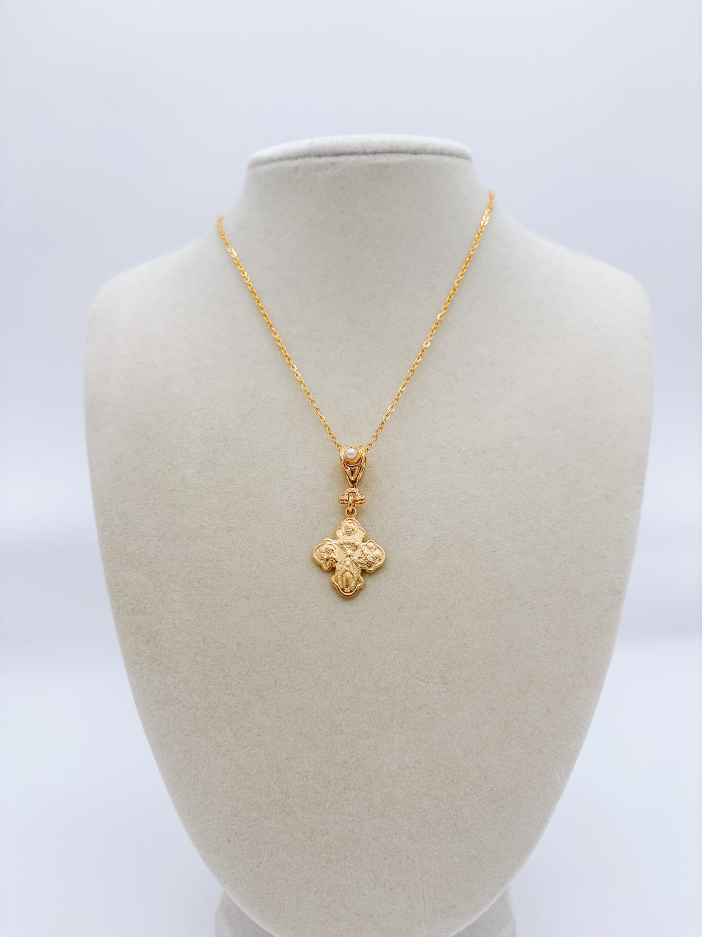WD Cross Pendant Necklace