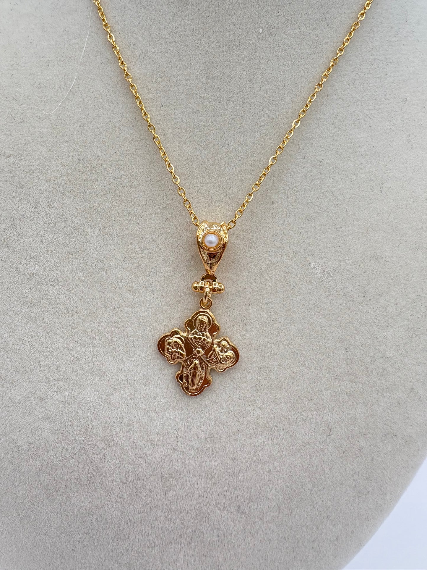 WD Cross Pendant Necklace