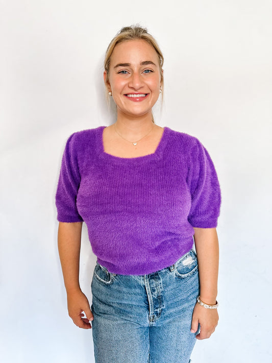 Kerri Fuzzy Sweater Top