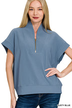 Zen Ribbed Quarter Zip