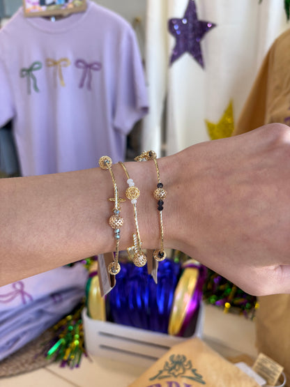 Crystal Cross Bracelet