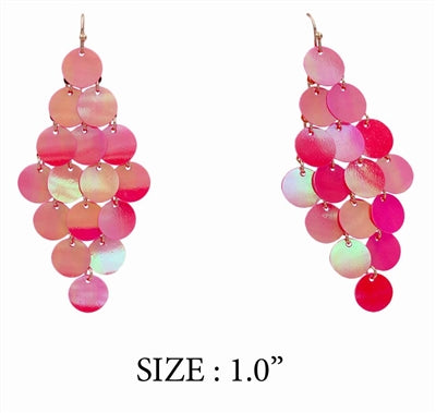 WH sequin chandelier earrings