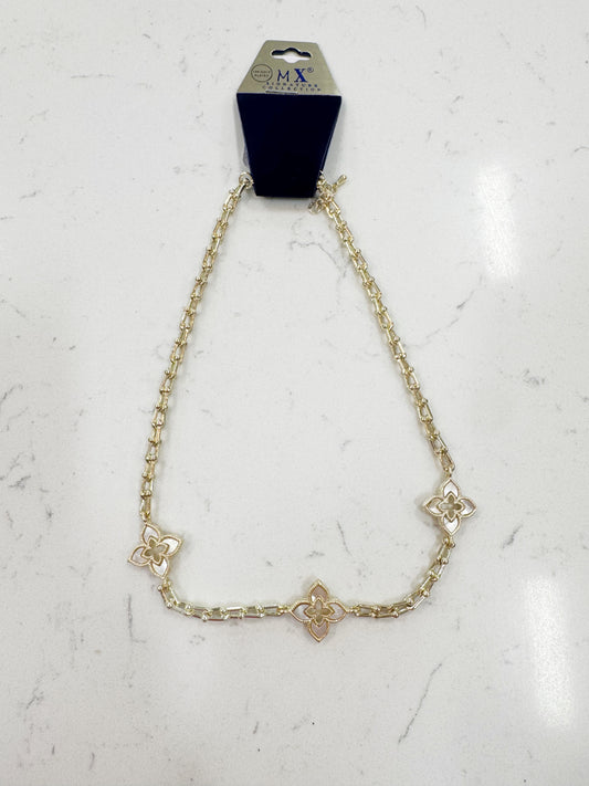 14K Tiffany 3 clover necklace