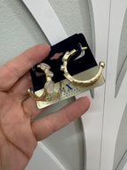 14K plated Erin MOP hoop!