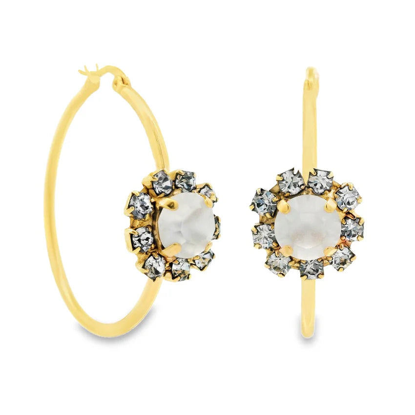 Tova Mini Bianca hoops