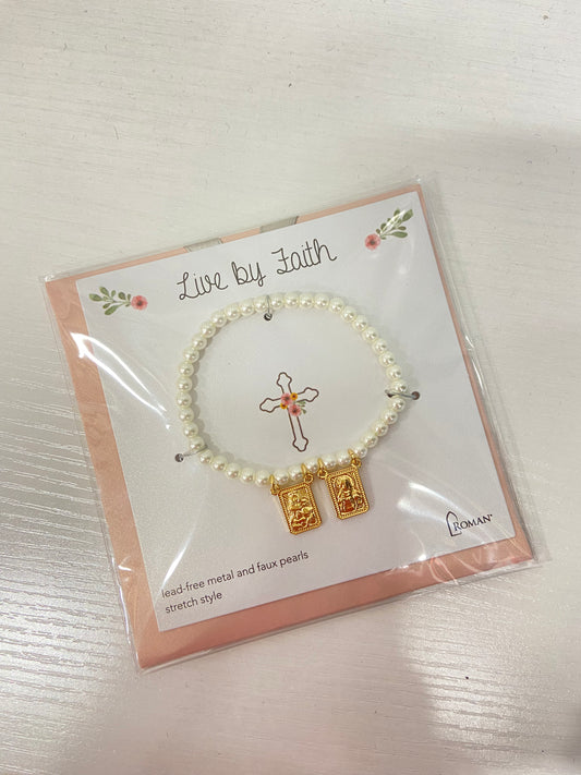 Roman Live By Faith Bracelet 2