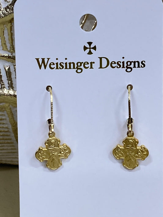 WD Small Cross Earrings