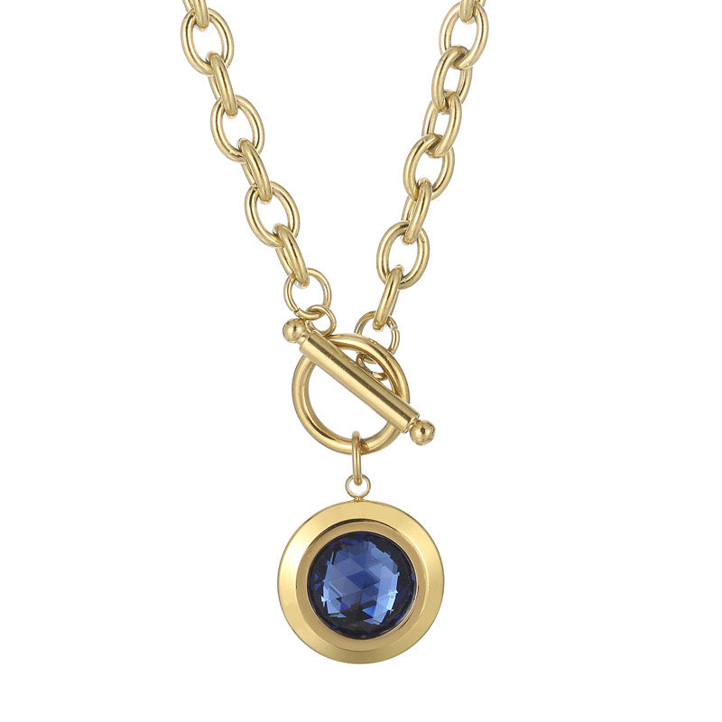 The Camilla Glass Inlay Pendant Necklace ✨