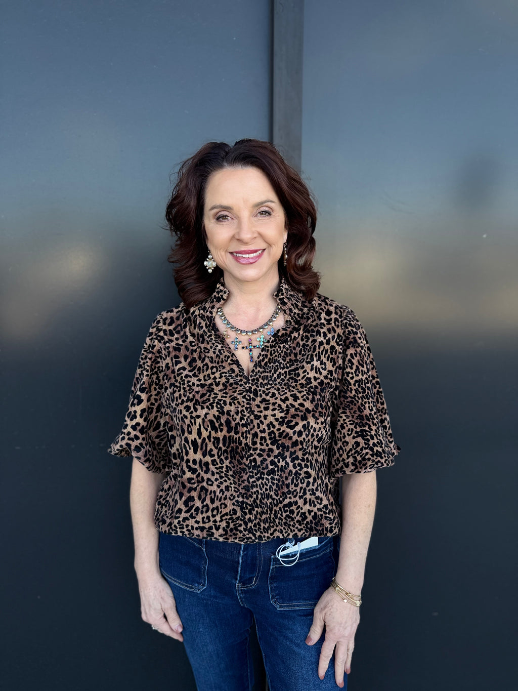 The Camille Velvet Leopard Top 🐆✨