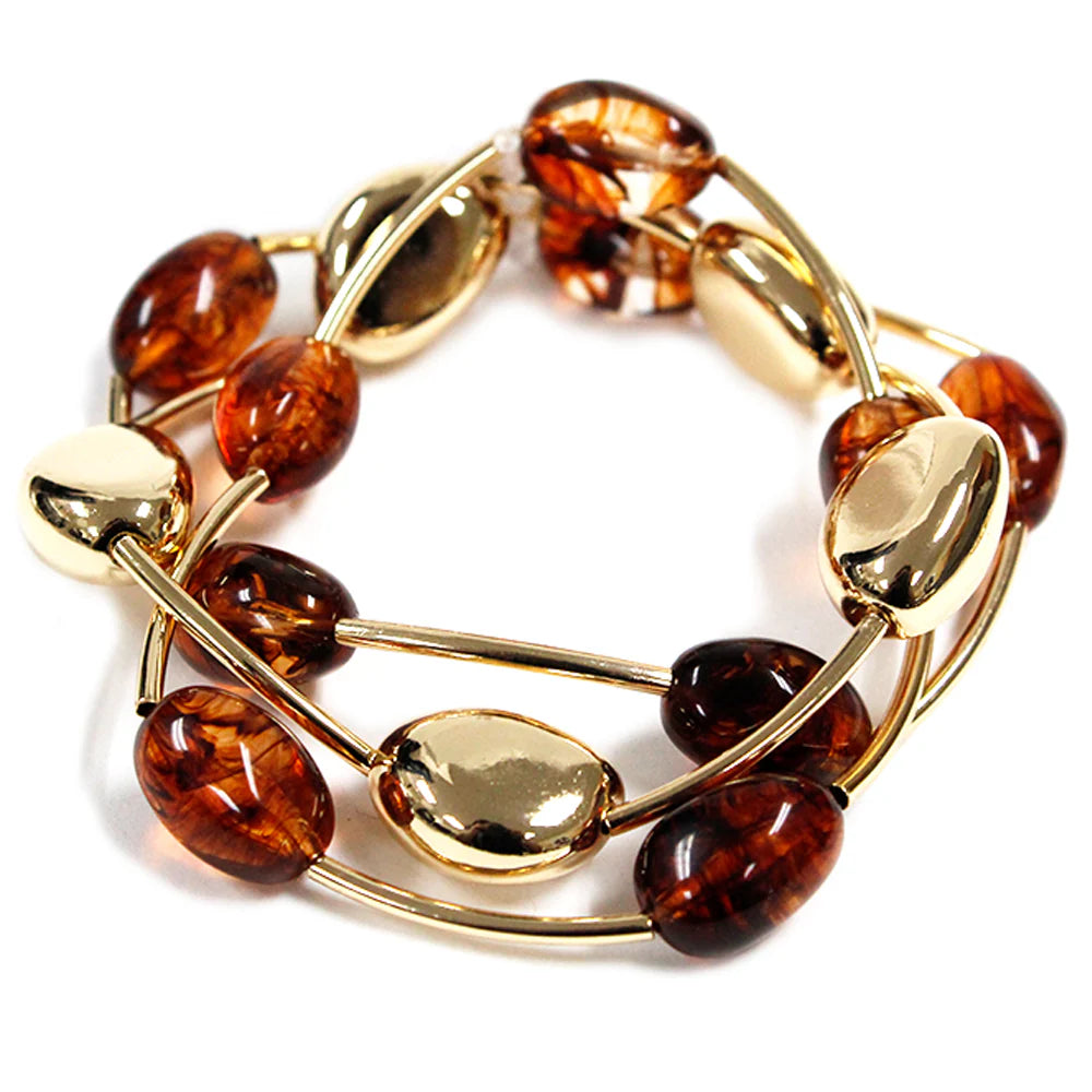 🤎 The Sienna Acrylic Bracelet Set