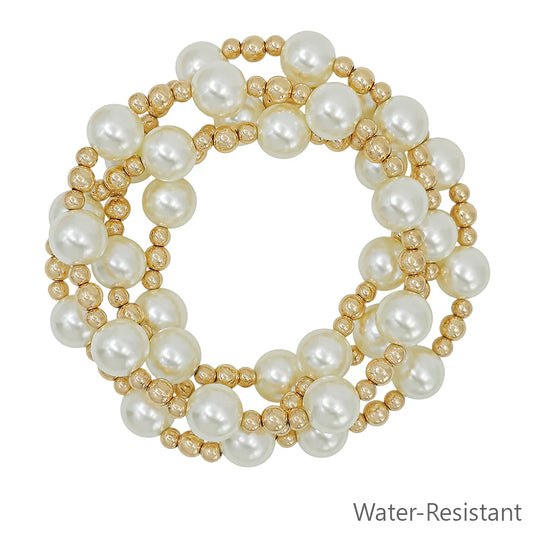 ✨ The Adeline Pearl Beaded Bracelet Set