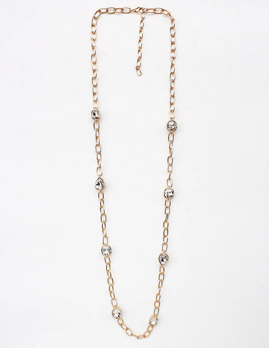 ✨ The Lila Long Crystal Necklace