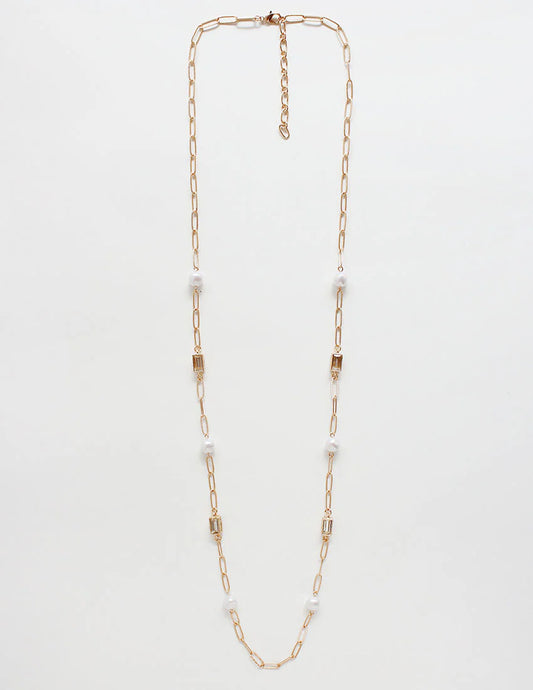 ✨ The Celeste Long Crystal Necklace