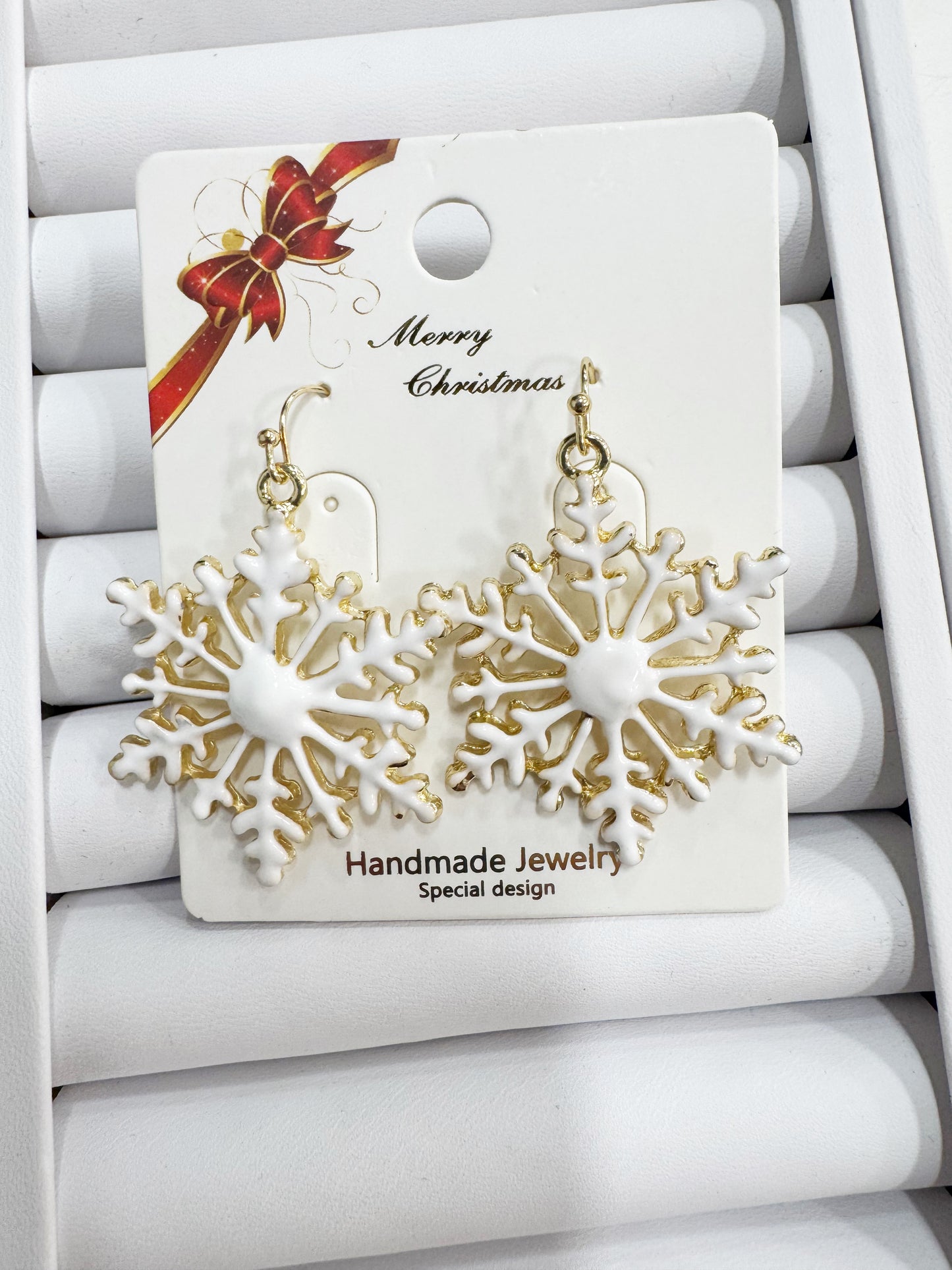 Snowflake earrings