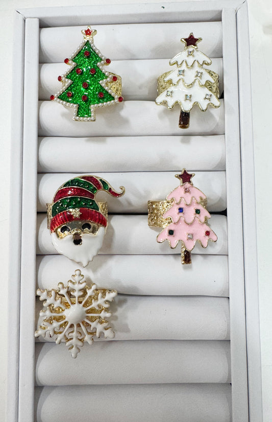 Christmas stretch rings