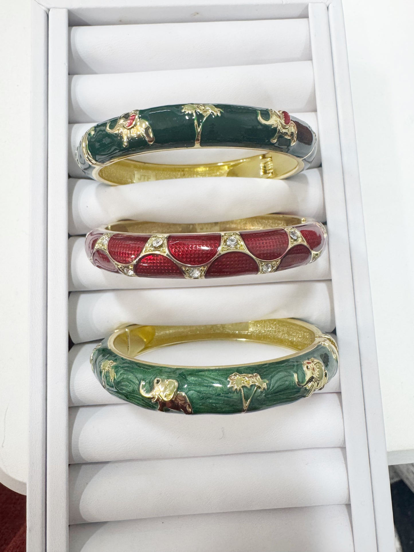 Enamel Christmas bracelets