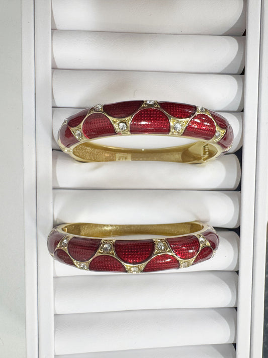 Enamel Christmas bracelets