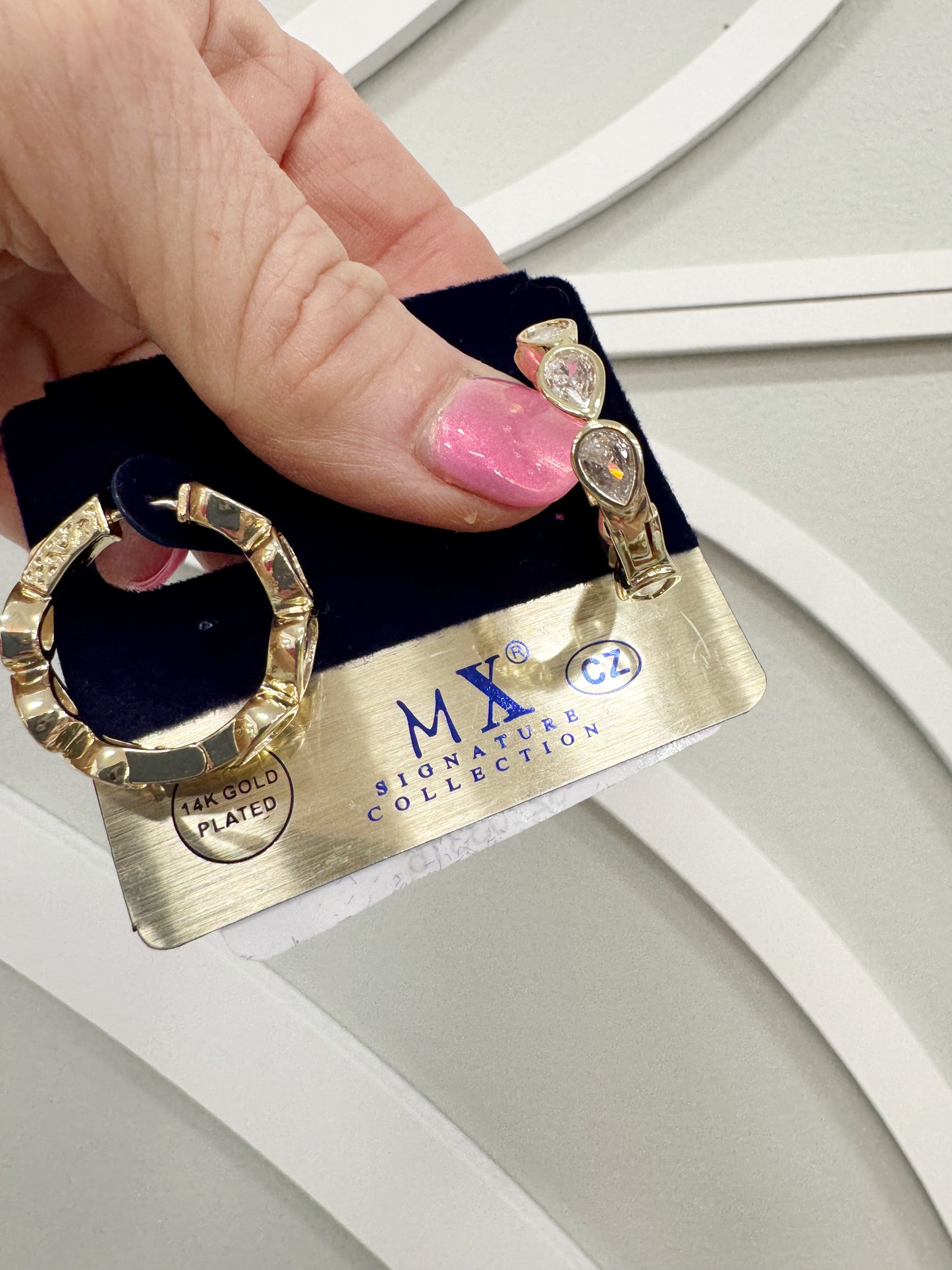 14k plated Erin hoops