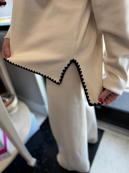 The Eloise Scallop Knit Set