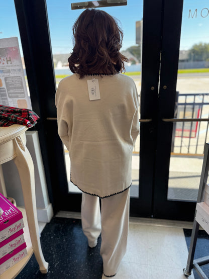 The Eloise Scallop Knit Set