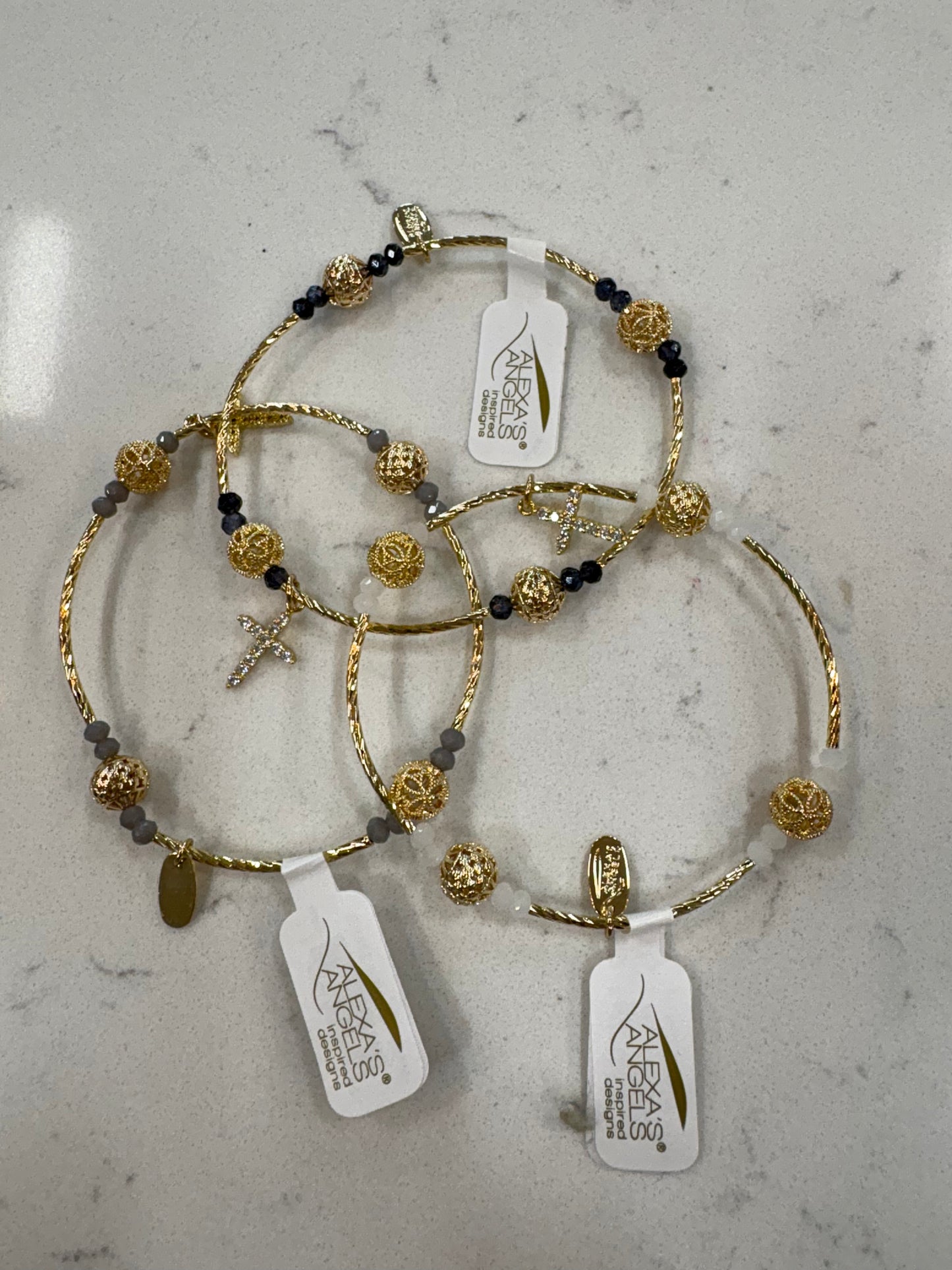 Crystal Cross Bracelet