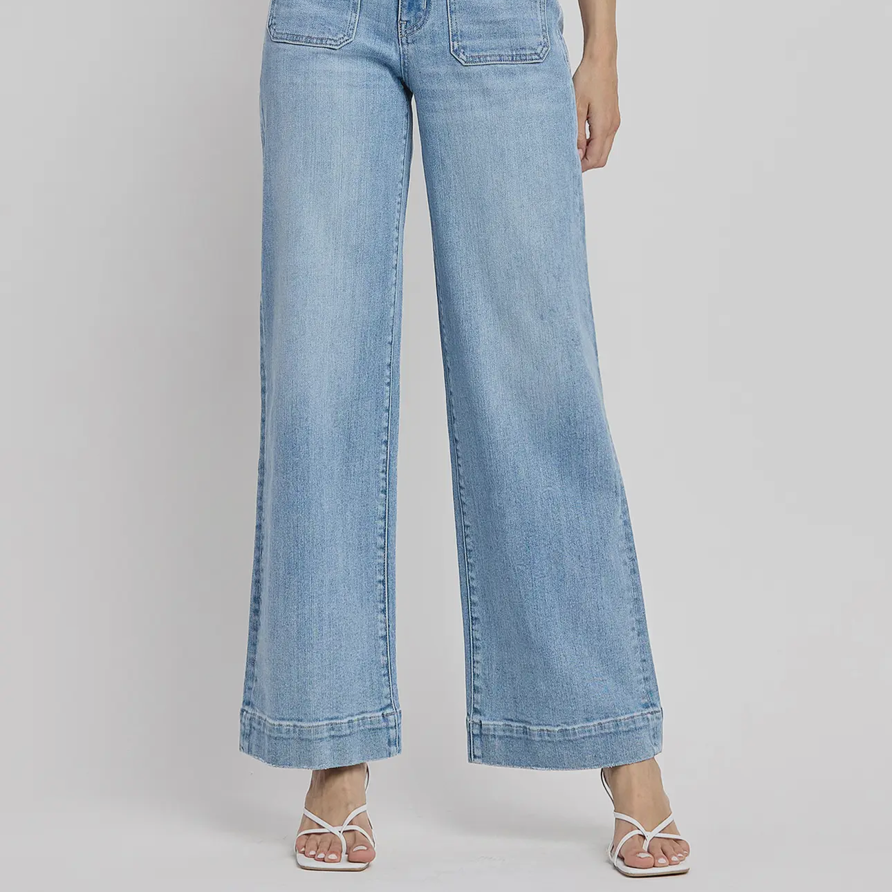 Flying Monkey HR front patch wide trousers