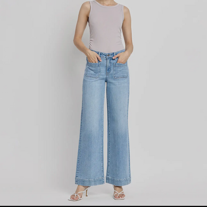 Flying Monkey HR front patch wide trousers