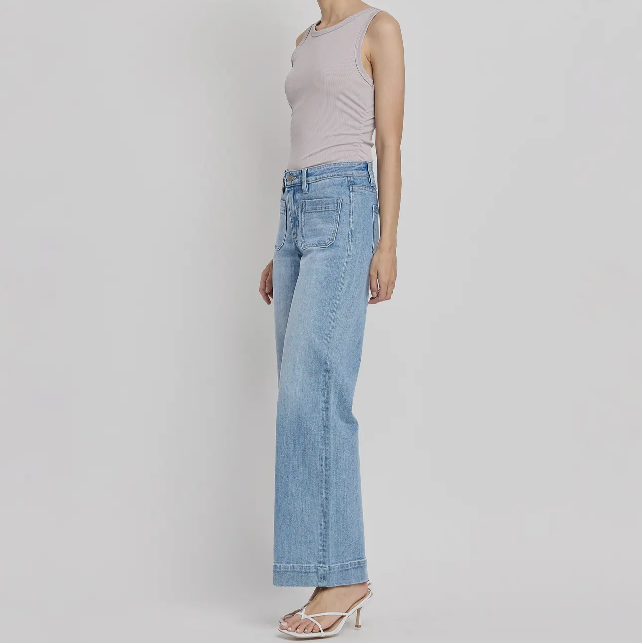 Flying Monkey HR front patch wide trousers