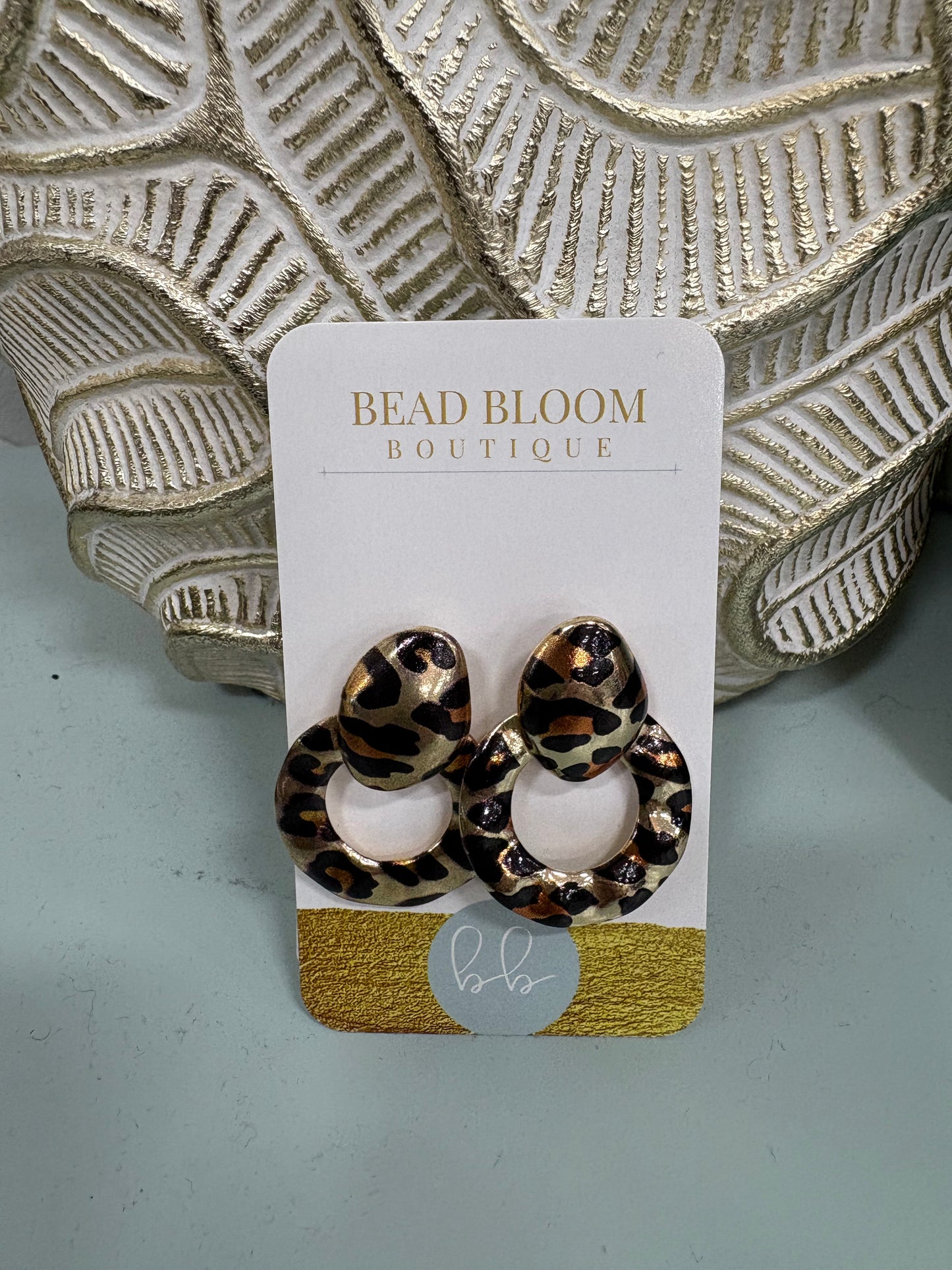 Leopard earrings