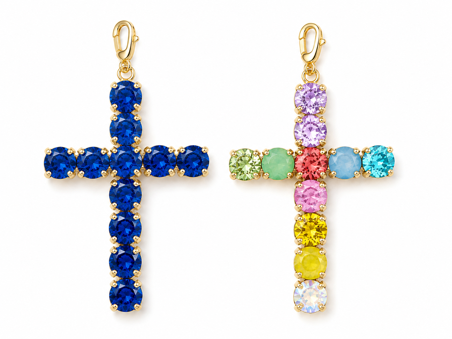Gold Plated Grace Upon Grace Cross Charm